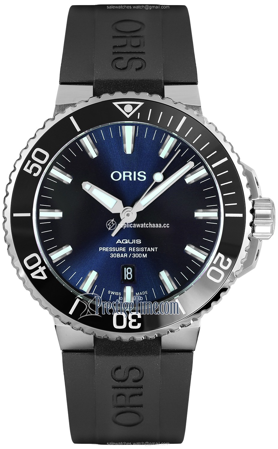 01 733 7730 4135-07 4 24 64EB Oris Aquis Date 43.5mm Mens Watch 01 733 7730 4135-07 4 24 64EB Oris Aquis Date 43.5mm Mens Watch